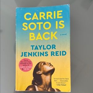 Carrie Soto Is Back Yellow and Blue Book Cover